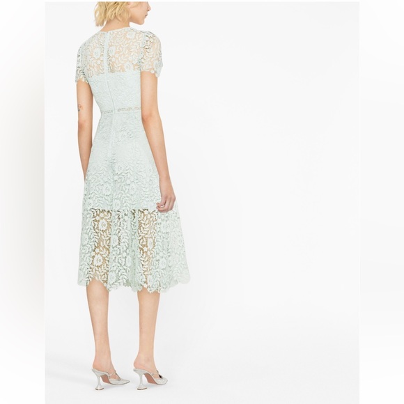 Self Portrait Rose Lace Midi Dress - Picture 3 of 8